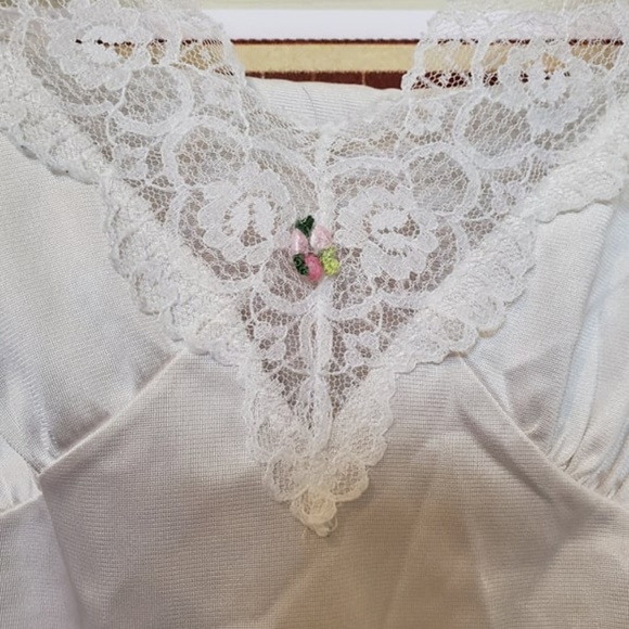 Lace and Roses Vintage Slip - Picture 2 of 4